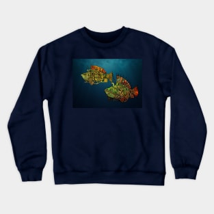 Steampunk Fish #3 Crewneck Sweatshirt